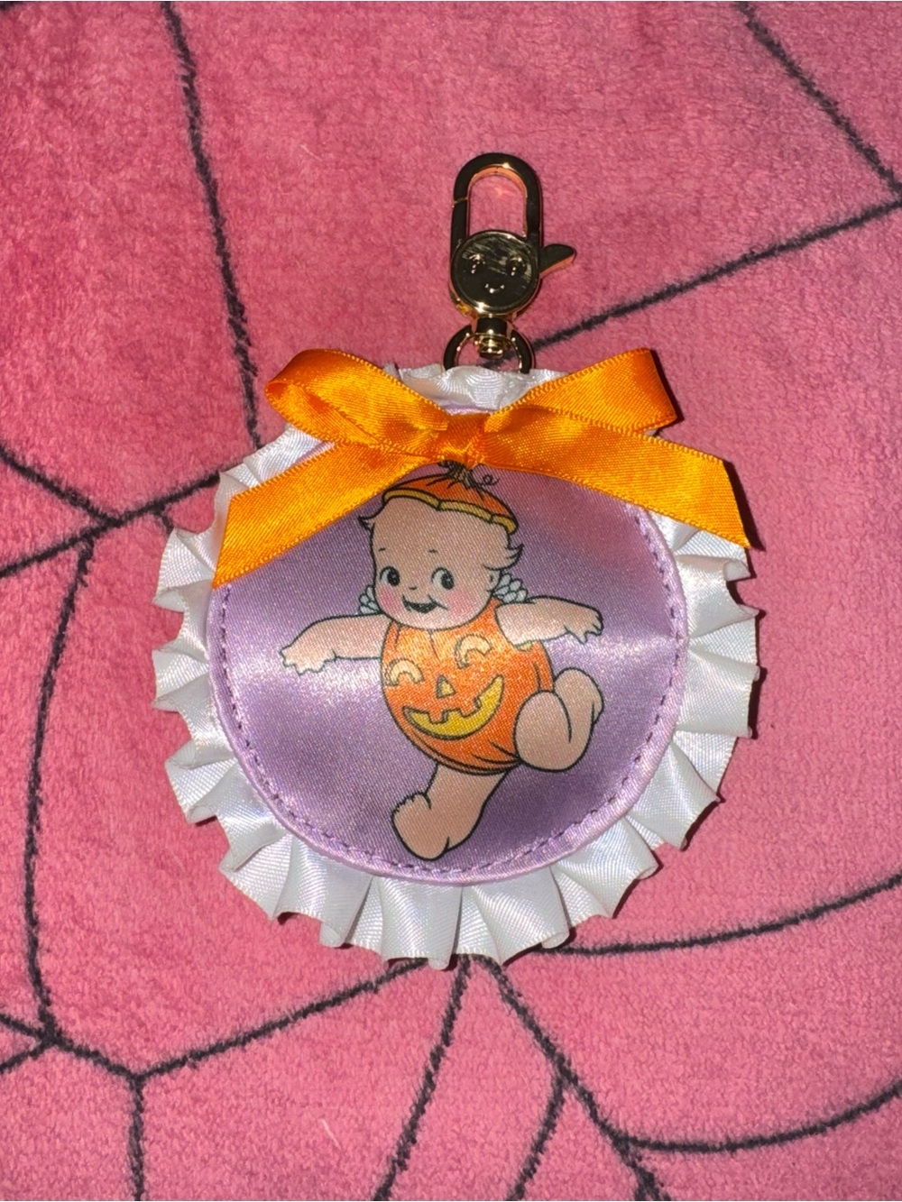 Kewpie x Whatever Makes You Happy Bag Charm (Pumpkin)
